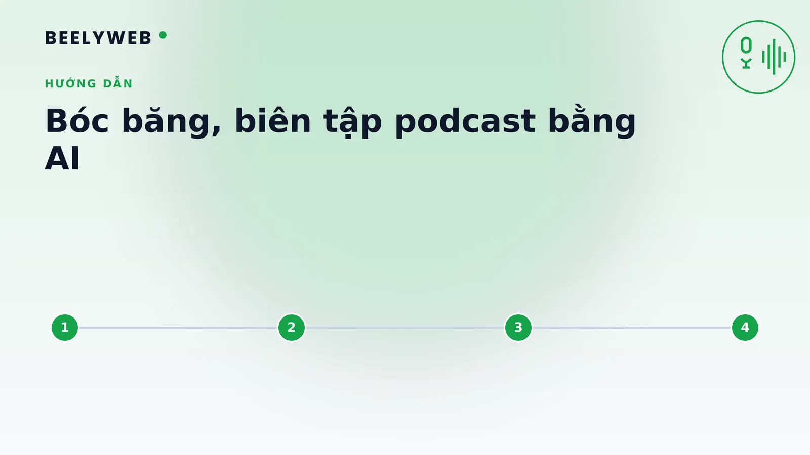 Cách bóc băng và biên tập podcast bằng công cụ AI