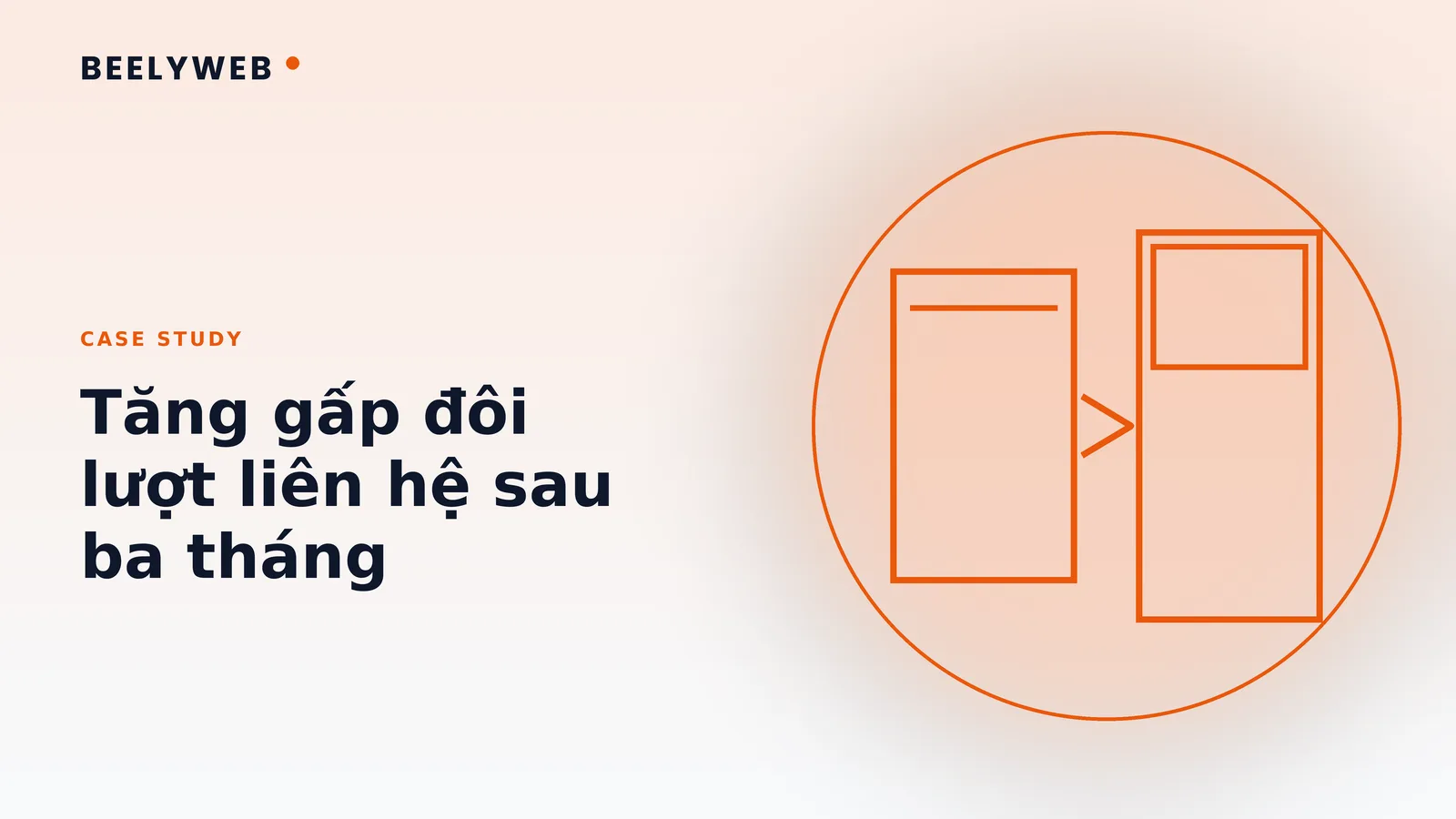 Landing page dịch vụ tăng gấp đôi số lượt liên hệ sau ba tháng