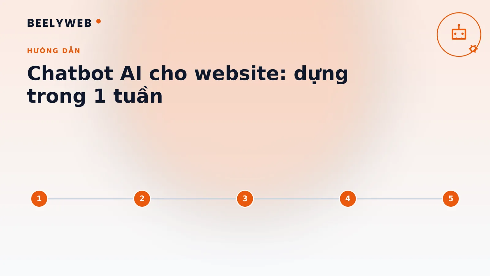 Chatbot AI cho website doanh nghiệp: dựng trong một tuần