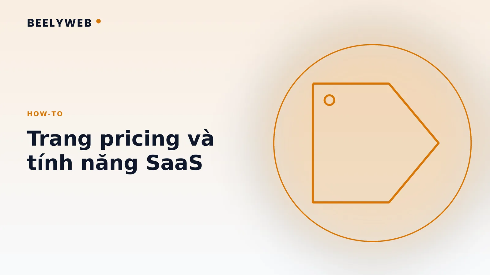 Trang pricing và trang tính năng cho website sản phẩm SaaS