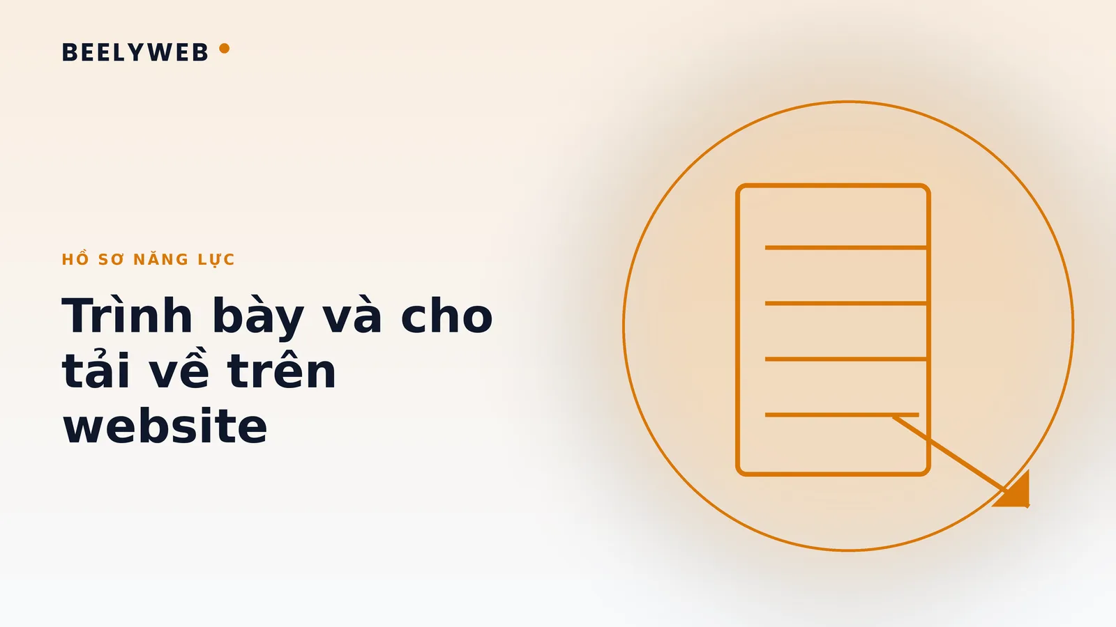 Hồ sơ năng lực sản xuất trên website: trình bày và cho tải về