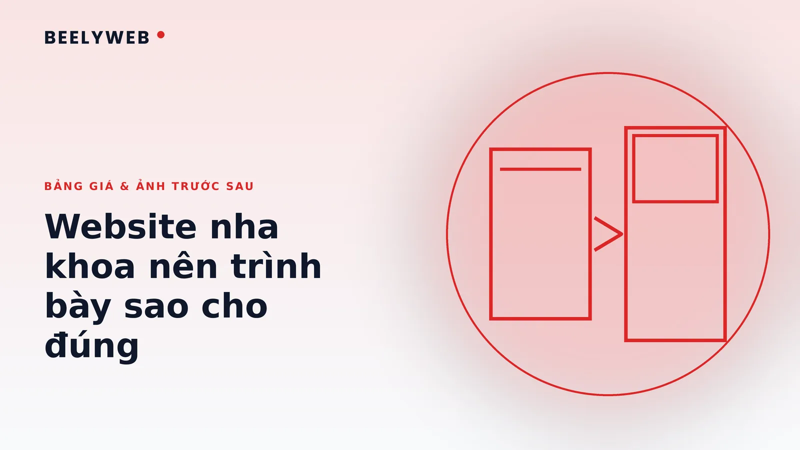 Bảng giá và ảnh trước sau trên website nha khoa: nên làm sao
